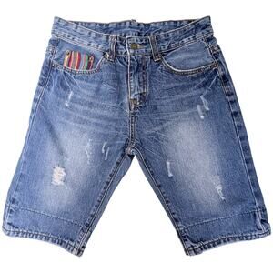 DSquared2 Mens Jean Shorts Size 29 Distressed Denim Designer Luxury Italy Style